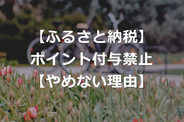 【25年10月】ふるさと納税でポイント禁止【クレカ分は付与あり】