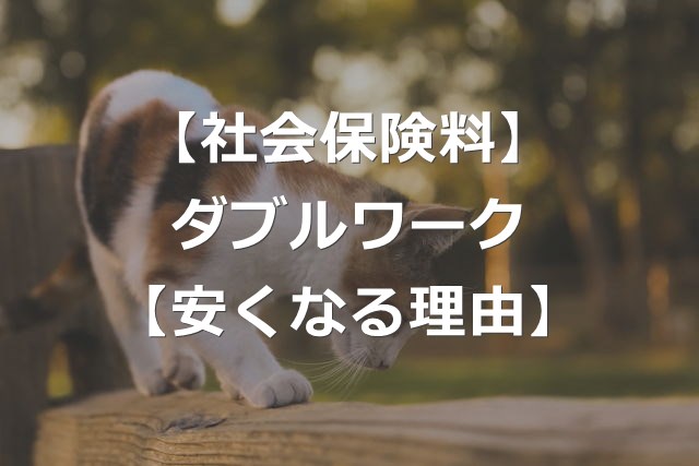 【社会保険料】ダブルワーク・副業で安くなる？残業より稼げる理由