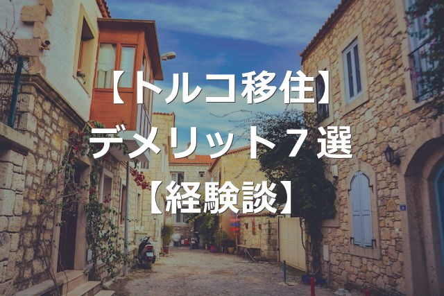 【トルコ移住】後悔する前に、知るべきデメリット7選【経験談】