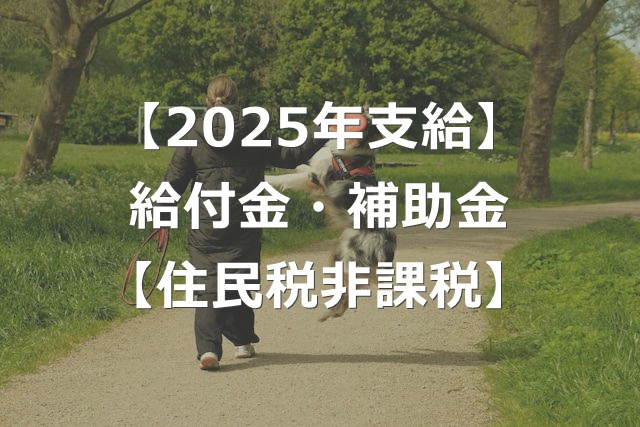 【2025年】住民税非課税世帯へ3万円給付金【補助金もあり】