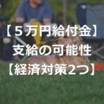 5万円給付金は撤回？2025年の支給可能性【2つの物価高対策】