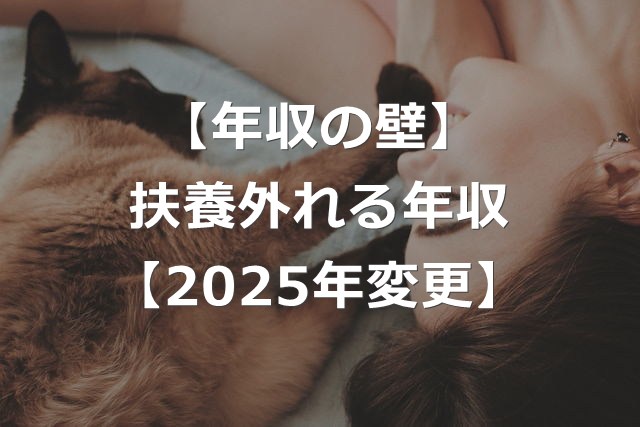 【税金・社会保険】扶養から外れる年収123万円の壁【2025年改正】