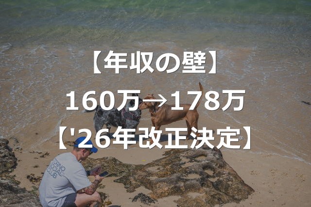 【2026年改正】年収160万円の壁、178万円に引き上げ決定【減税額】