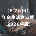 年金生活者支援給付金で、6.7万円の上乗せ支給！【2026年増額】