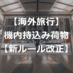 機内持ち込み手荷物、4つのルール適用に【2026年4月】