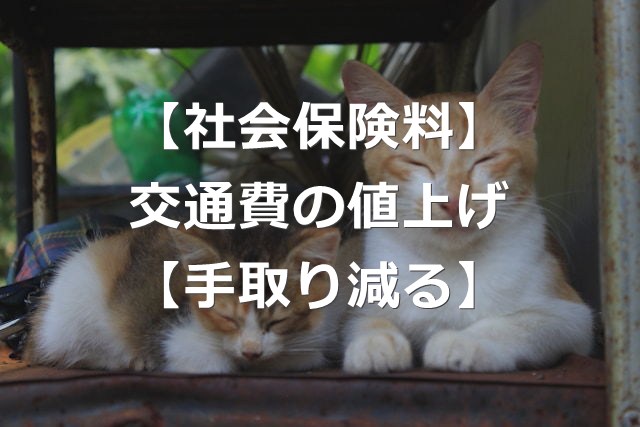 【社会保険料】電車・バス値上げで、手取り減る理由【通勤手当の損】