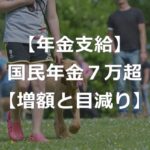 国民年金の満額支給、初めて月7万円台に【増額と実質目減り】