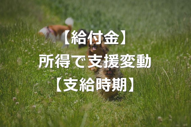 給付付き税額控除、減税なしで給付のみ【対象年収・支給時期】
