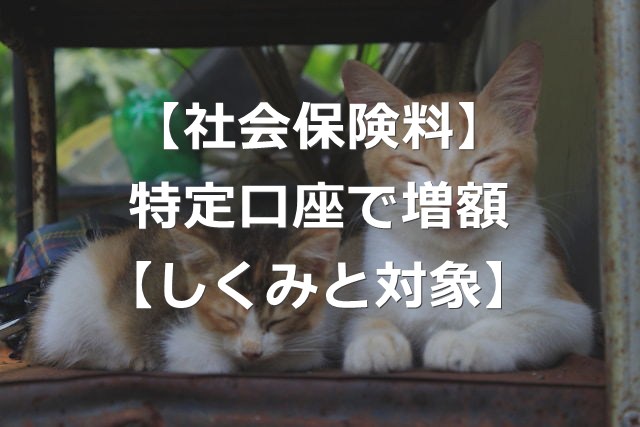 特定口座の利益で、社会保険料が増額に【金融所得と対象者】
